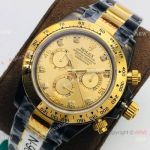 Replica Rolex Daytona 2 Tone Black Watch Swiss 7750 Movement_th.jpg